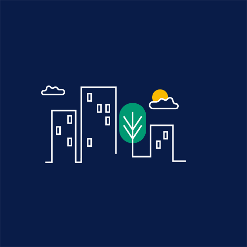 Illustration. Bostadsrättshus.