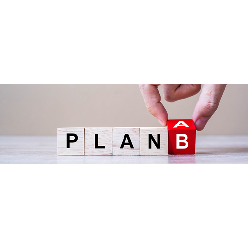 Tärningar med bokstäverna planb